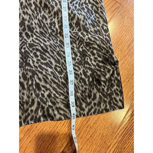 Irene Van Ryb Mid Length Leopard‎ Print Classic Dress Size 40 US 8 Designer - Picture 6 of 6